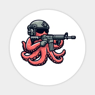 Tactical Octopus Adventure Tee: Where Intelligence Meets Style Magnet